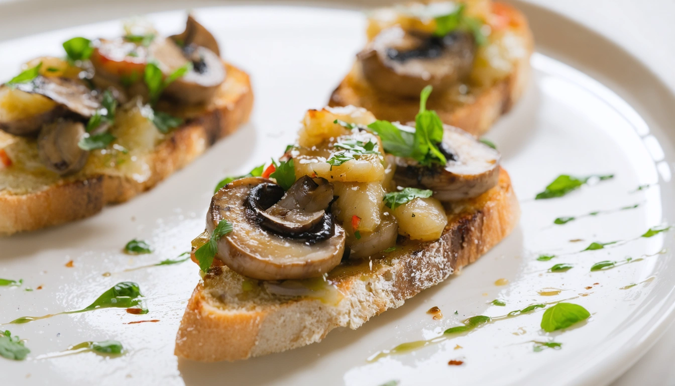 bruschetta con funghi